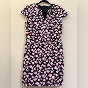 Banana Republic Floral Cap Sleeve‎ Sheath Dress - 6P